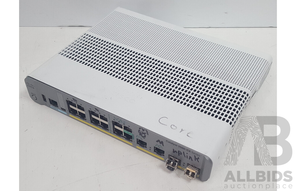 Cisco (WS-C3560CX-12TC-S) Catalyst 3560-CX Series 12-Port Gigabit Ethernet Compact Switch