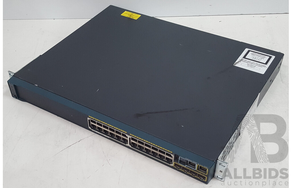 Cisco (WS-C2960S-24PS-L) Catalyst 2960-S Series PoE+ 24-Port Gigabit Ethernet Switch