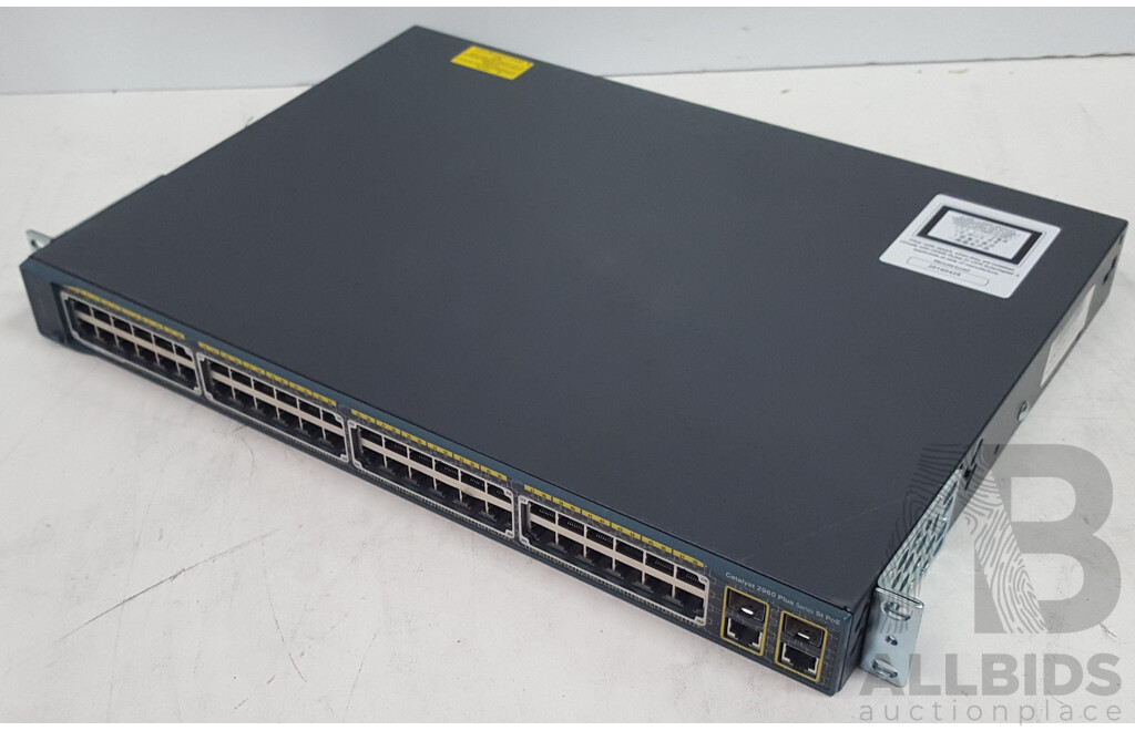 Cisco (WS-C2960+48PST-S) Catalyst 2960 Plus Series SI PoE 48-Port PoE Switch