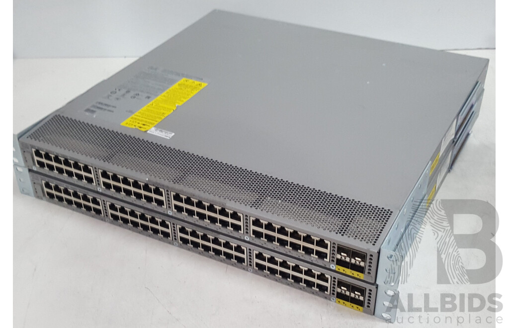 Cisco (N2K-C2248TP-E-1GE) Nexus 2248TP-E 1GE 48-Port Fabric Extender - Lot of Two