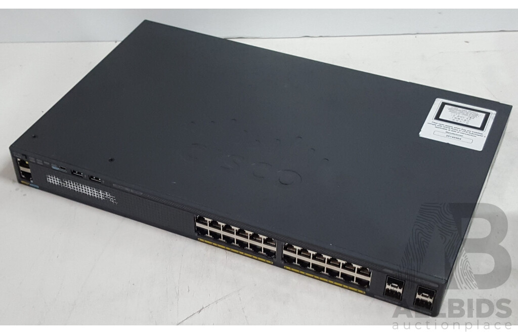 Cisco (WS-C2960X-24TS-L) Catalyst 2960-X Series 24-Port Gigabit Ethernet Switch