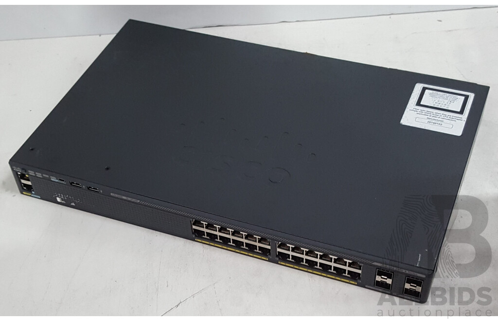 Cisco (WS-C2960X-24TS-L) Catalyst 2960-X Series 24-Port Gigabit Ethernet Switch