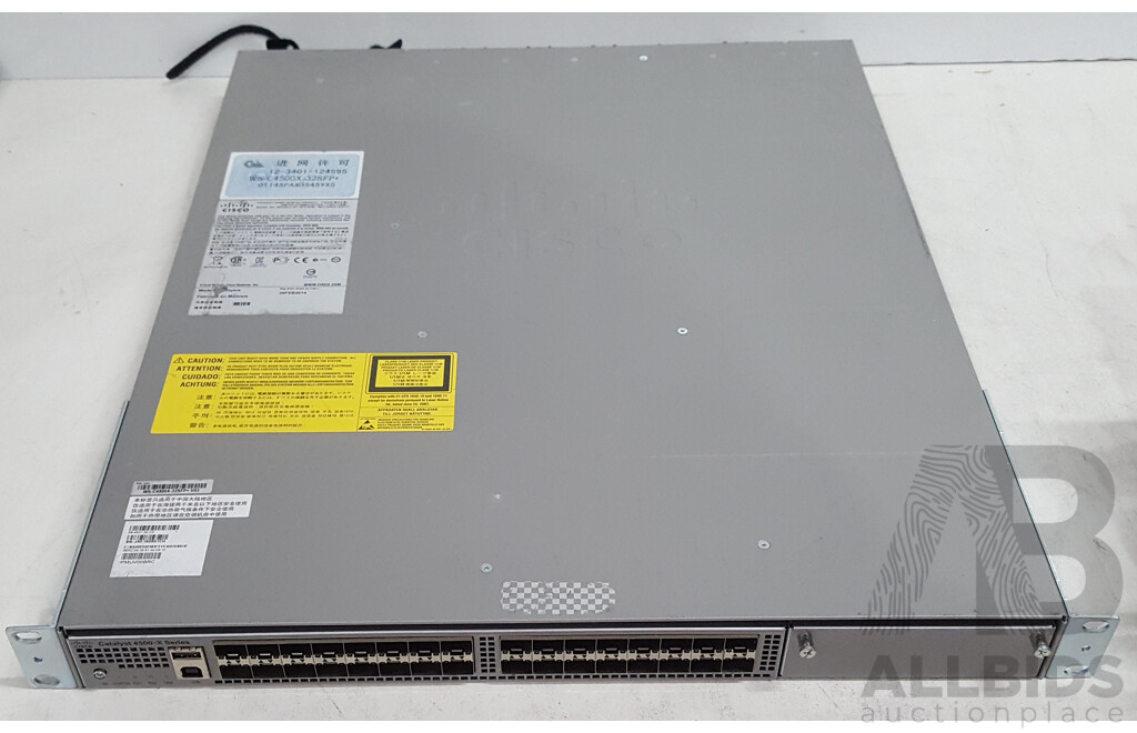 Cisco (WS-C4500X-32SFP+) Catalyst 4500-X Series Fixed 10 Gigabit Ethernet Aggregation Switch