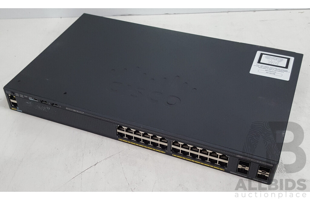 Cisco (WS-C2960X-24TS-L) Catalyst 2960-X Series 24-Port Gigabit Ethernet Switch