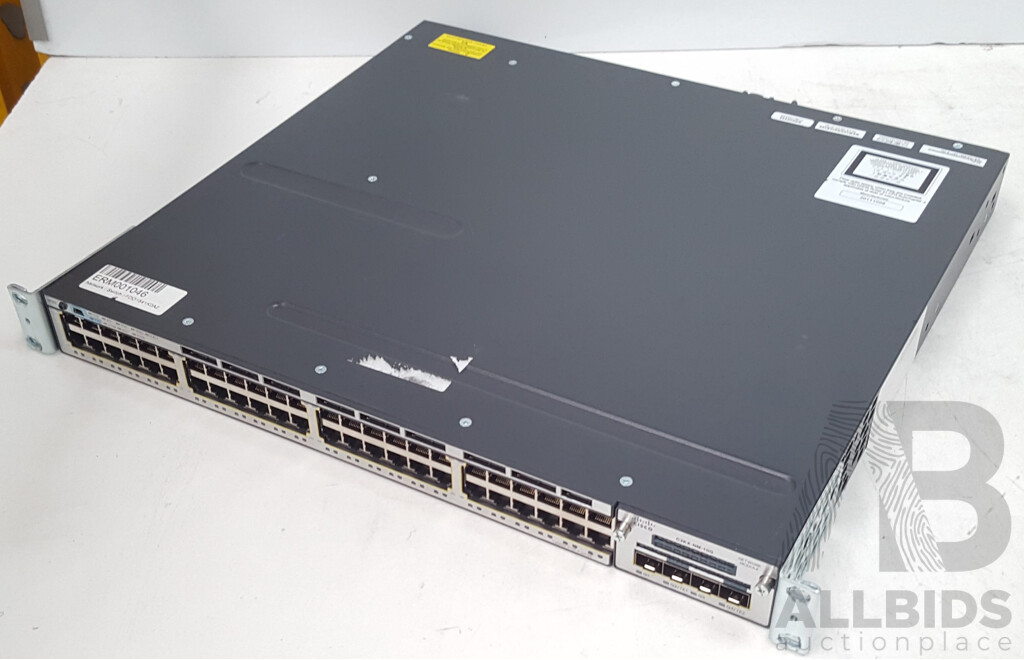 Cisco Catalyst (WS-C3750X-48T-S) 3750-X Series 48-Port Gigabit Ethernet Switch