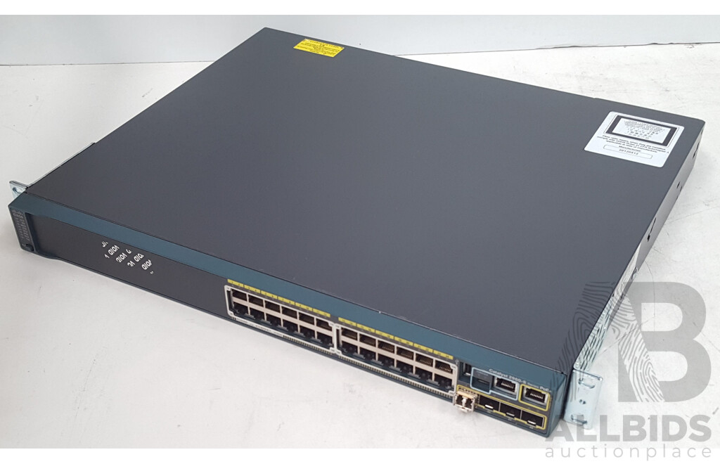 Cisco (WS-C2960S-24PS-L) Catalyst 2960-S Series PoE+ 24-Port Gigabit Ethernet Switch