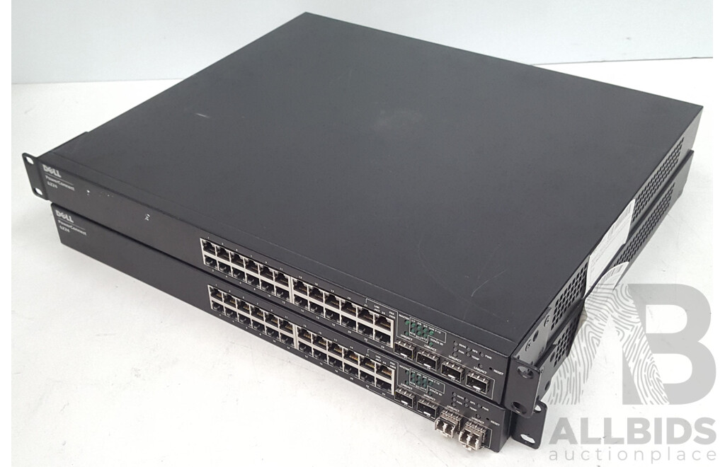 Dell PowerConnect 6224 24-Port Gigabit Switch - Lot of Two