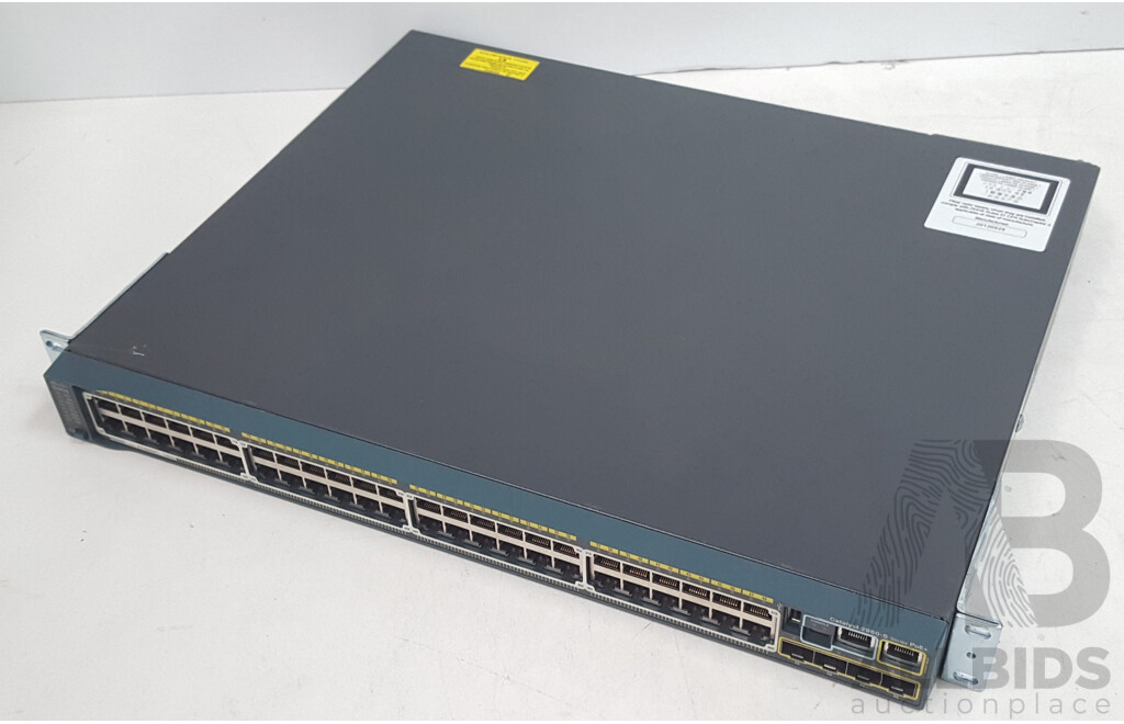 Cisco (WS-C2960S-48FPS-L) Catalyst 2960-S Series PoE+ 48-Port Gigabit Ethernet Switch