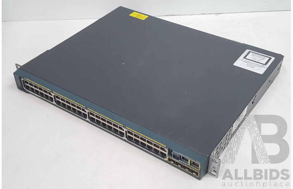 Cisco (WS-C2960S-48FPS-L) Catalyst 2960-S Series PoE+ 48-Port Gigabit Ethernet Switch