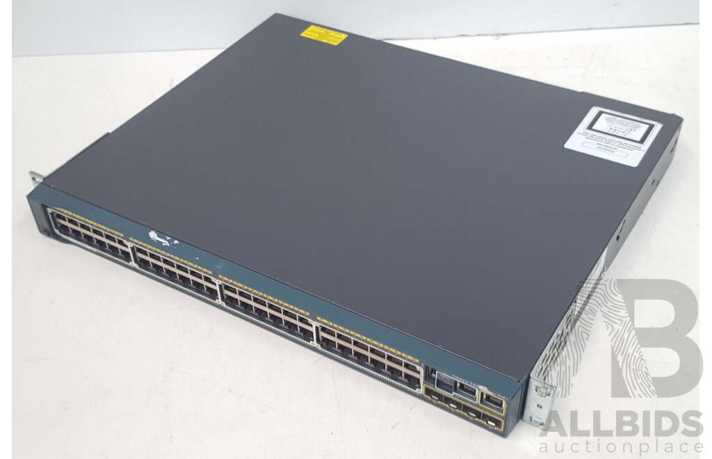 Cisco (WS-C2960S-48FPS-L) Catalyst 2960-S Series PoE+ 48-Port Gigabit Ethernet Switch