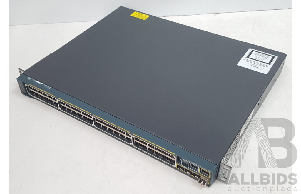 Cisco (WS-C2960S-48FPS-L) Catalyst 2960-S Series PoE+ 48-Port Gigabit Ethernet Switch