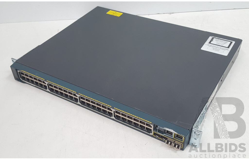 Cisco (WS-C2960S-48FPS-L) Catalyst 2960-S Series PoE+ 48-Port Gigabit Ethernet Switch