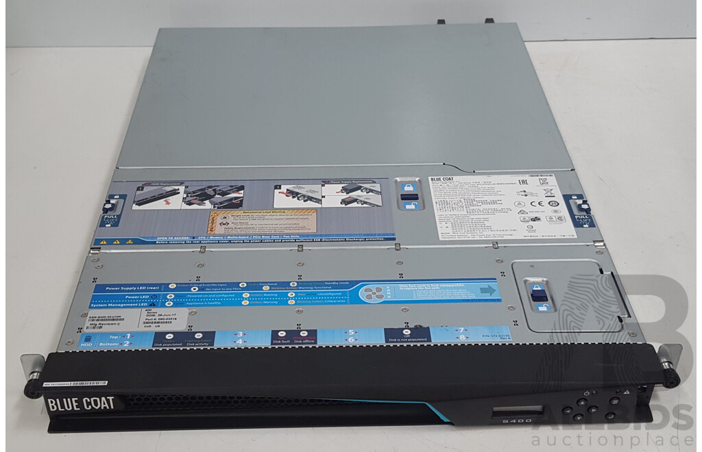 Blue Coat (ASG-S400-30-U10K) S400 Advanced Secure Gateway