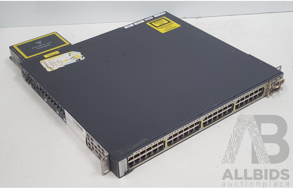 Cisco (WS-C3750E-48PD-SF) Catalyst 3750-E Series PoE-48 48-Port Gigabit Ethernet Switch