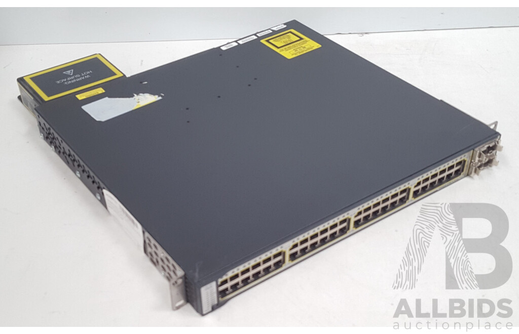 Cisco (WS-C3750E-48PD-SF) Catalyst 3750-E Series PoE-48 48-Port Gigabit Ethernet Switch