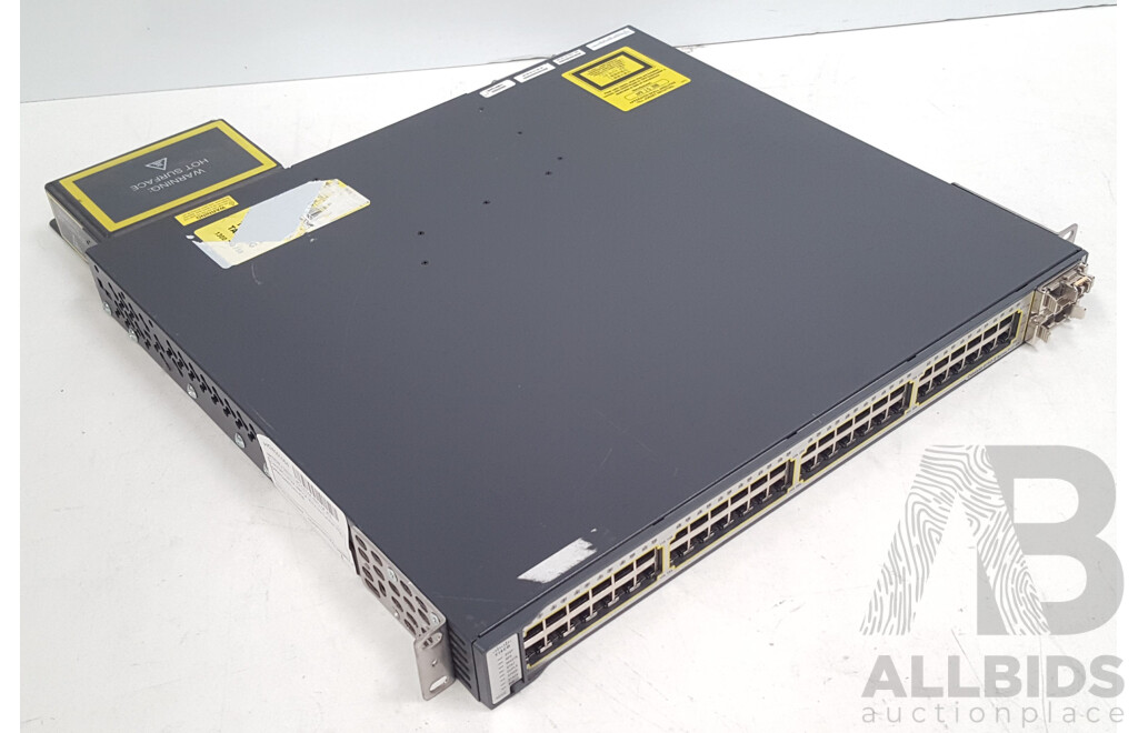 Cisco (WS-C3750E-48PD-SF) Catalyst 3750-E Series PoE-48 48-Port Gigabit Ethernet Switch