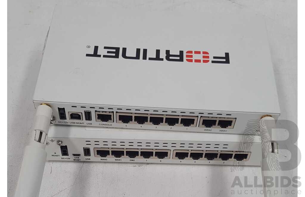 Fortinet Assorted Network Security Appliances - Lot of Two