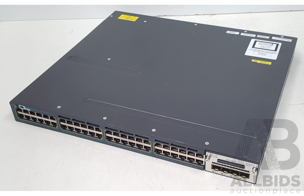 Cisco (WS-C3560X-48T-S) Catalyst 3560-X Series 48-Port Gigabit Switch