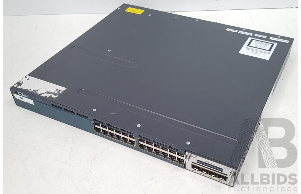 Cisco (WS-C3560X-24T-S) Catalyst 3560-X Series 24-Port Gigabit Switch