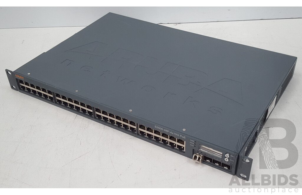 Aruba Networks (S2500-48P) S2500-48P-4x10G PoE 48-Port Mobility Access Switch