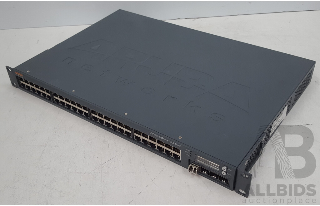 Aruba Networks (S2500-48P) S2500-48P-4x10G PoE 48-Port Mobility Access Switch