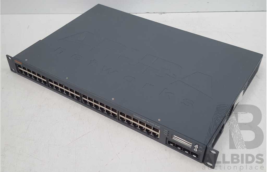 Aruba Networks (S2500-48P) S2500-48P-4x10G PoE 48-Port Mobility Access Switch