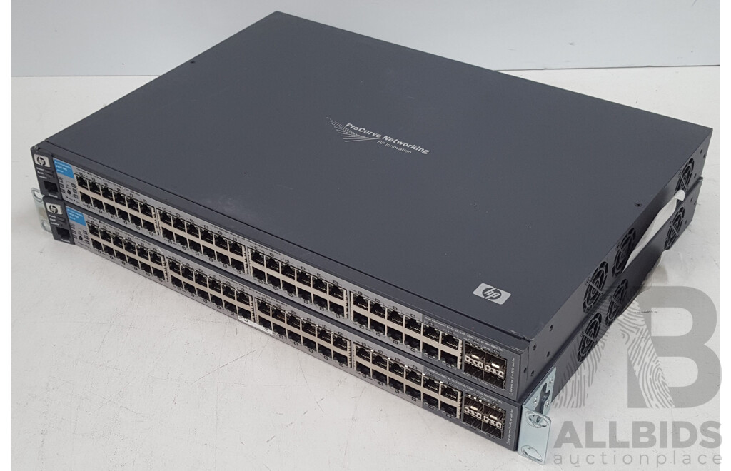 HP ProCurve (J9022A) 2810-48G 48-Port Gigabit Ethernet Switch - Lot of Two