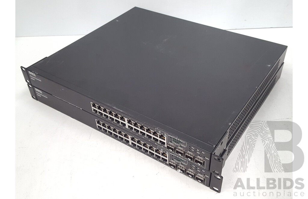 Dell PowerConnect 6224 24-Port Gigabit Switch - Lot of Two