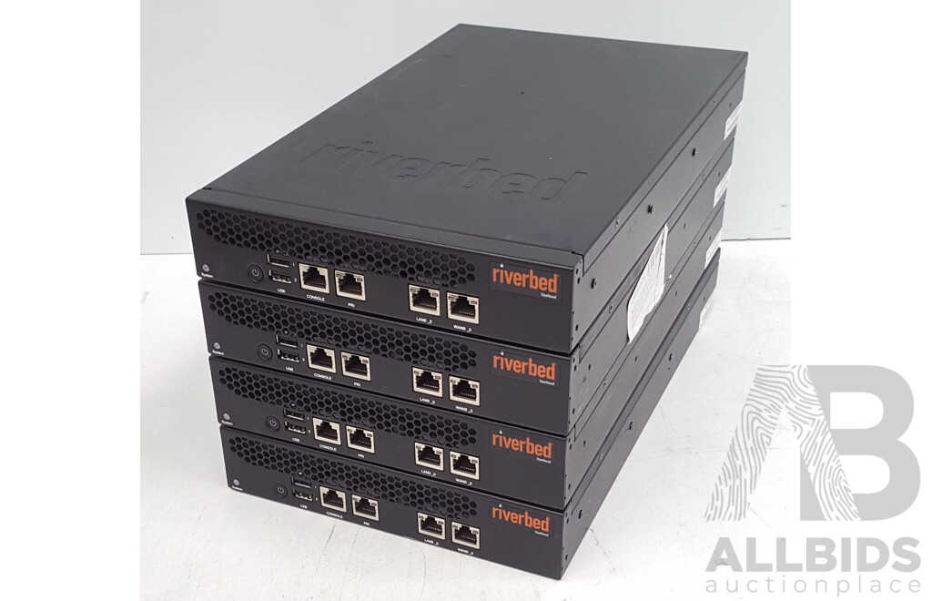 Riverbed (CXA-00255-B020) SteelHead CX 255 Firewall Appliance - Lot of Four