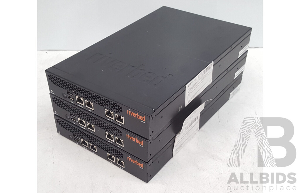 Riverbed (CXA-00255-B020) SteelHead CX 255 Firewall Appliance - Lot of Three