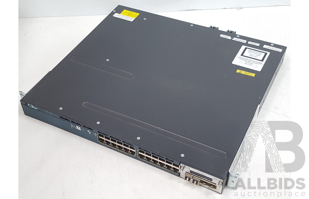 Cisco (WS-C3560X-24P-S) Catalyst 3560-X Series PoE+ 24-Port Gigabit Ethernet Switch