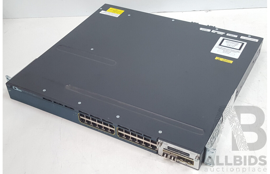 Cisco (WS-C3560X-24P-S) Catalyst 3560-X Series PoE+ 24-Port Gigabit Ethernet Switch