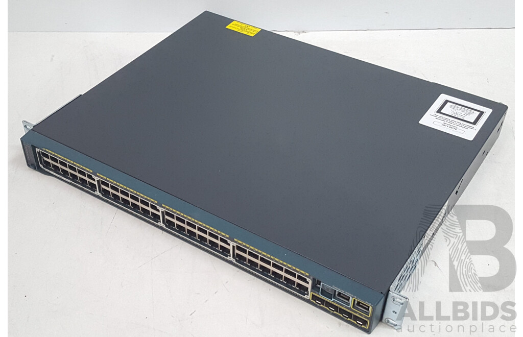 Cisco Catalyst (WS-C2960S-48LPS-L) 2960-S Series PoE+ 48-Port Gigabit Ethernet Switch