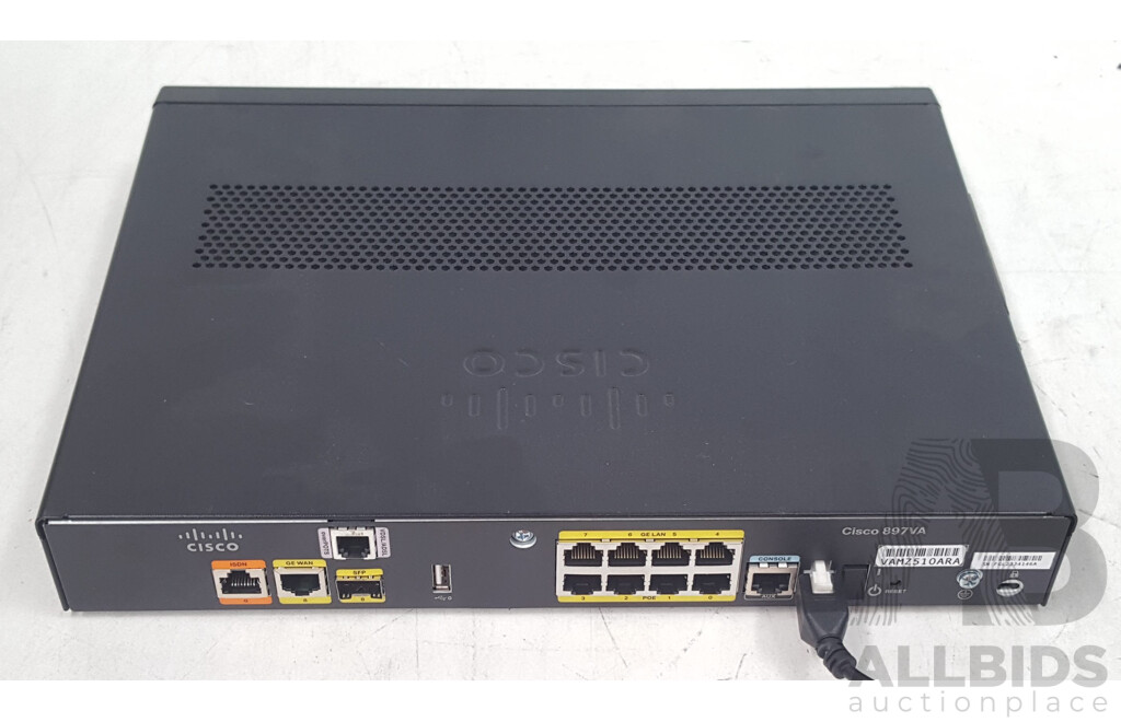 Cisco (C897VA-K9) 890 Series Router w/ Power Supply