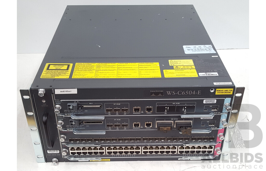 Cisco (WS-C6504-E) Catalyst 6500 Series Network Chassis