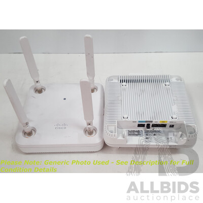 Cisco (AIR-AP1852E-Z-K9) Aironet 1852 Series 802.11ac Dual Band Access Point - Lot of Two