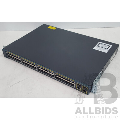 Cisco (WS-C2960+48PST-S) Catalyst 2960 Plus Series SI PoE 48-Port PoE Switch