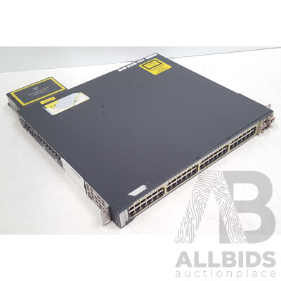 Cisco (WS-C3750E-48PD-SF) Catalyst 3750-E Series PoE-48 48-Port Gigabit Ethernet Switch