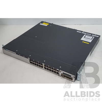 Cisco (WS-C3750X-24P-S) Catalyst 3750-X Series PoE+ 24-Port Gigabit Ethernet Switch