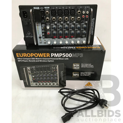 Behringer Europower (PMP500MP3) 8-Channel Powered Mixer