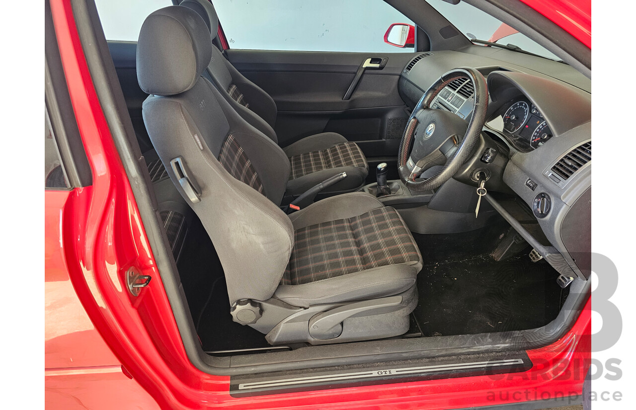 3/2007 Volkswagen Polo GTi 9N MY07 UPGRADE 3d Hatchback Red 1.8L