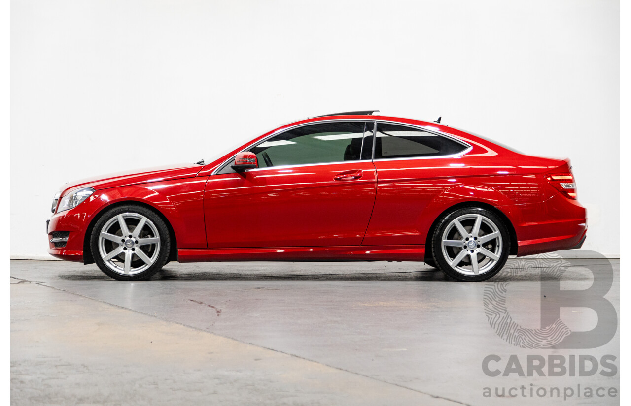 07/2013 Mercedes Benz C250 CDI BE AMG Package W204 MY12 2D Coupe Fire Opal Red Turbo Diesel 2.1L