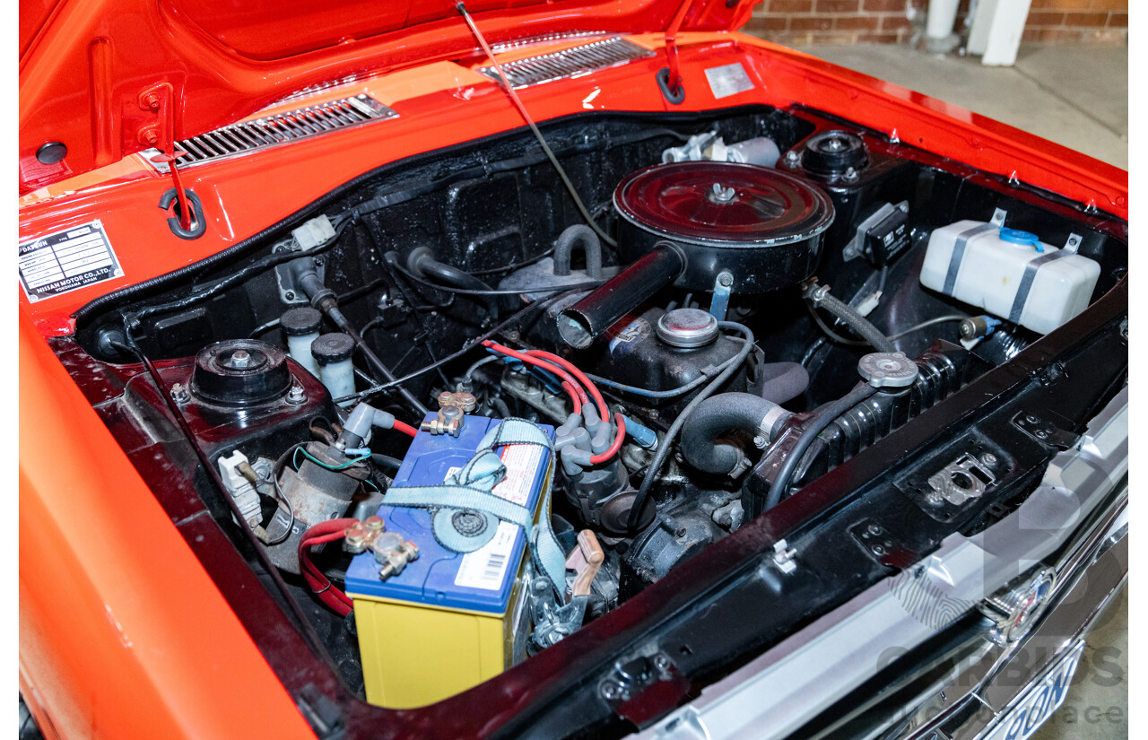 3/1974 Datsun 1200 B120 2d Utility Red 1.2L