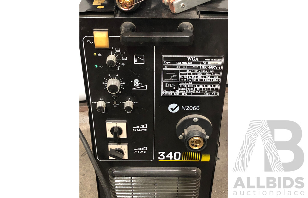 Unimig Trade Series 340 Amp MIG Welder with Built in Wire Feeder