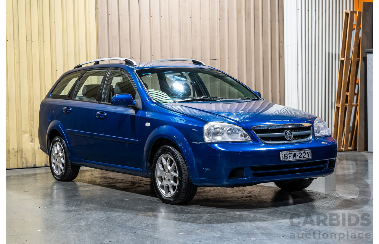 2/2008 Holden Viva JF MY08 Upgrade 4d Wagon Blue 1.8L