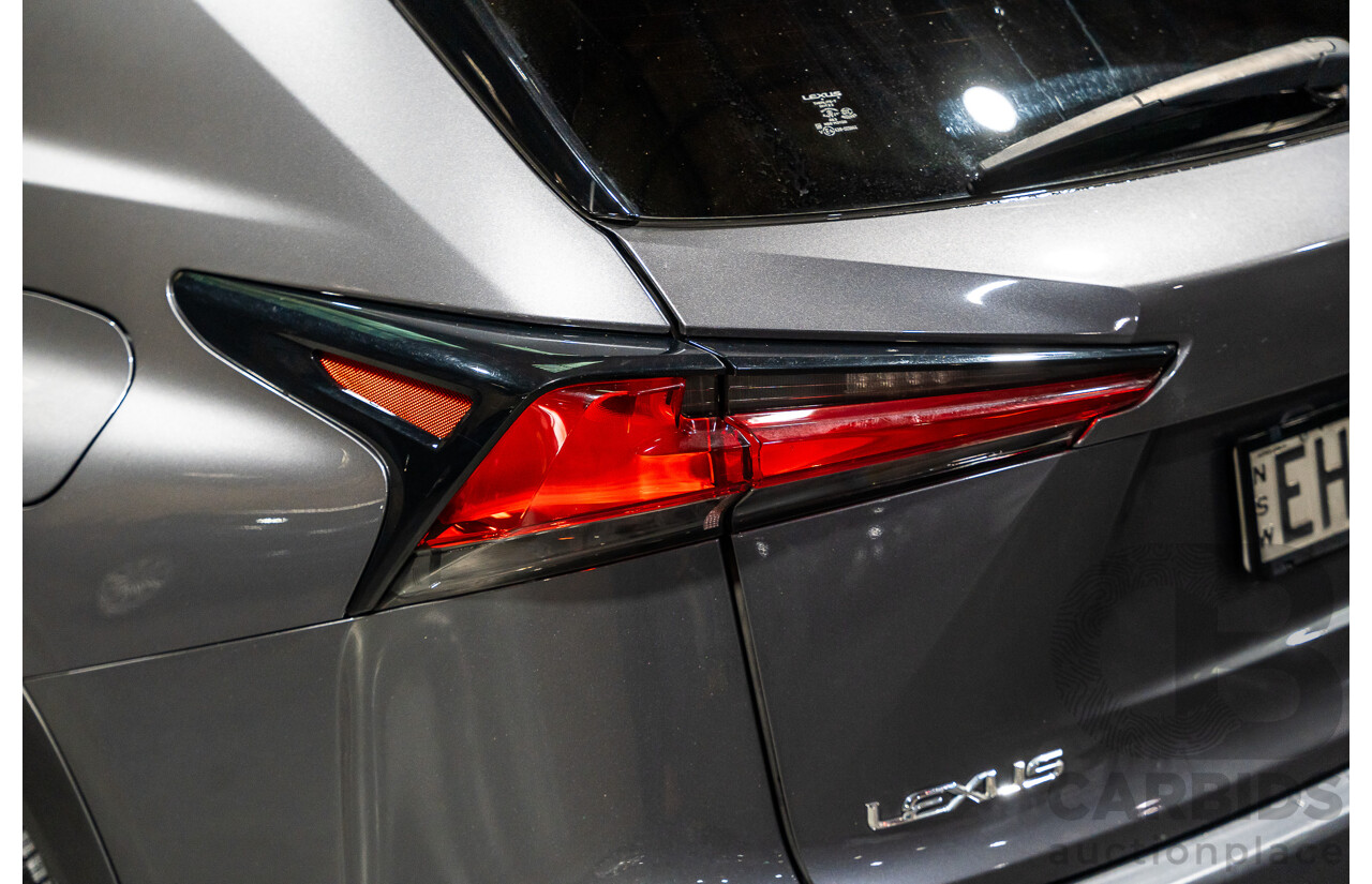 11/2019 Lexus NX300 F-Sport (AWD) AGZ10R MY20 4d Wagon Metallic Grey Turbo 2.0L