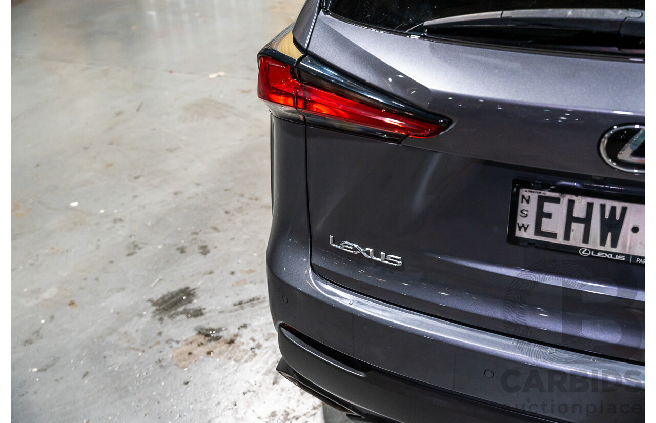 11/2019 Lexus NX300 F-Sport (AWD) AGZ10R MY20 4d Wagon Metallic Grey Turbo 2.0L