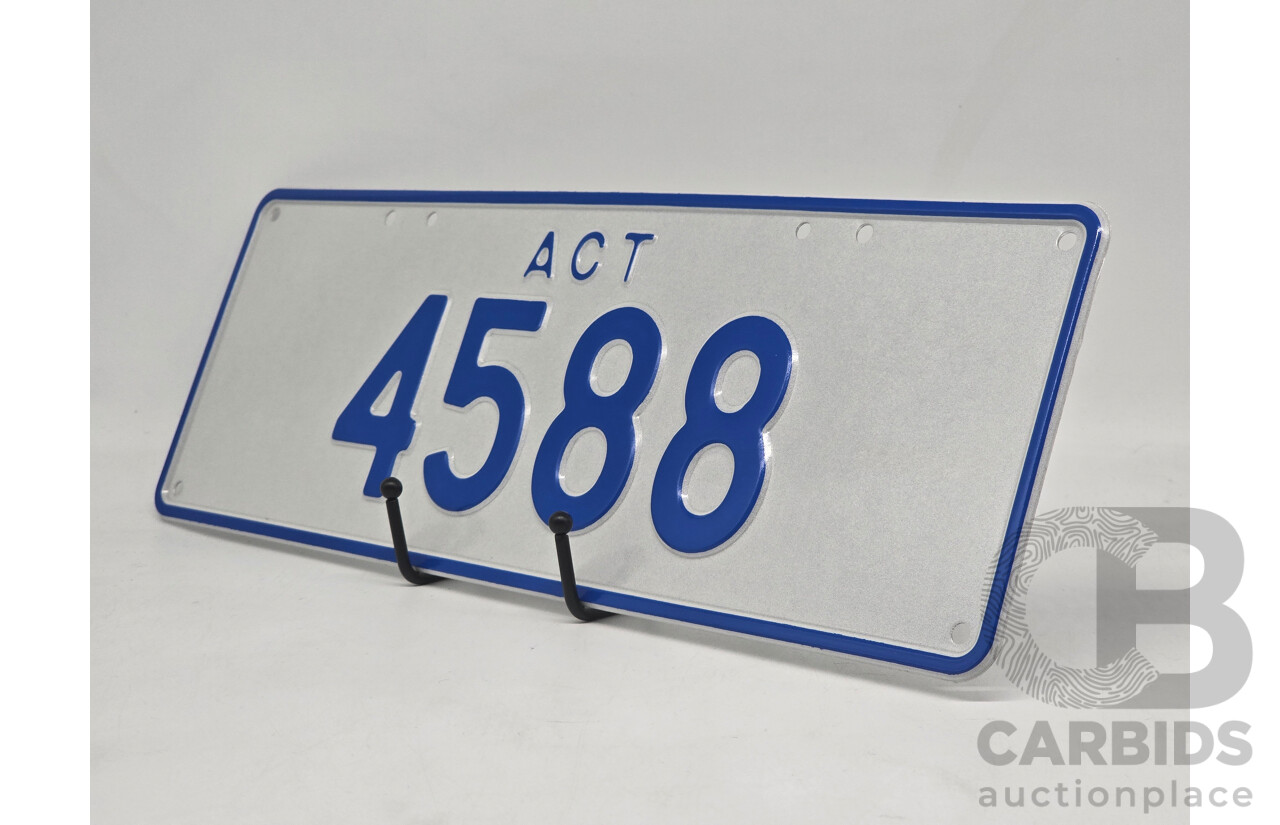 ACT 4-Digit Number Plate - 4588
