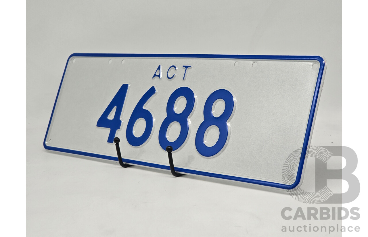 ACT 4-Digit Number Plate - 4688
