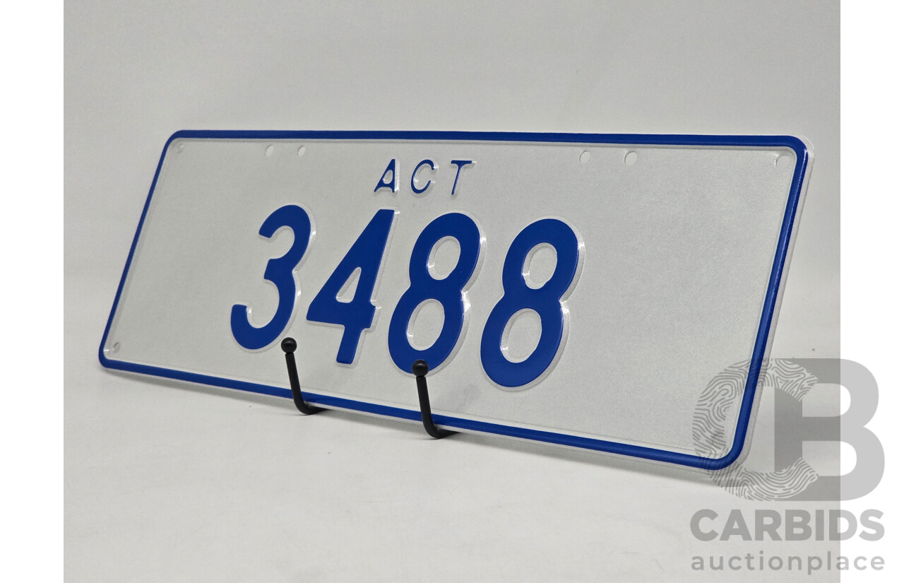 ACT 4-Digit Number Plate - 3488